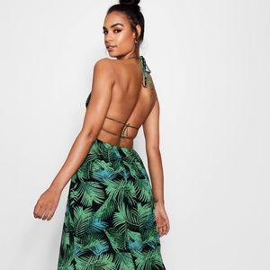 Boohoo Tropical Maxi Dress
